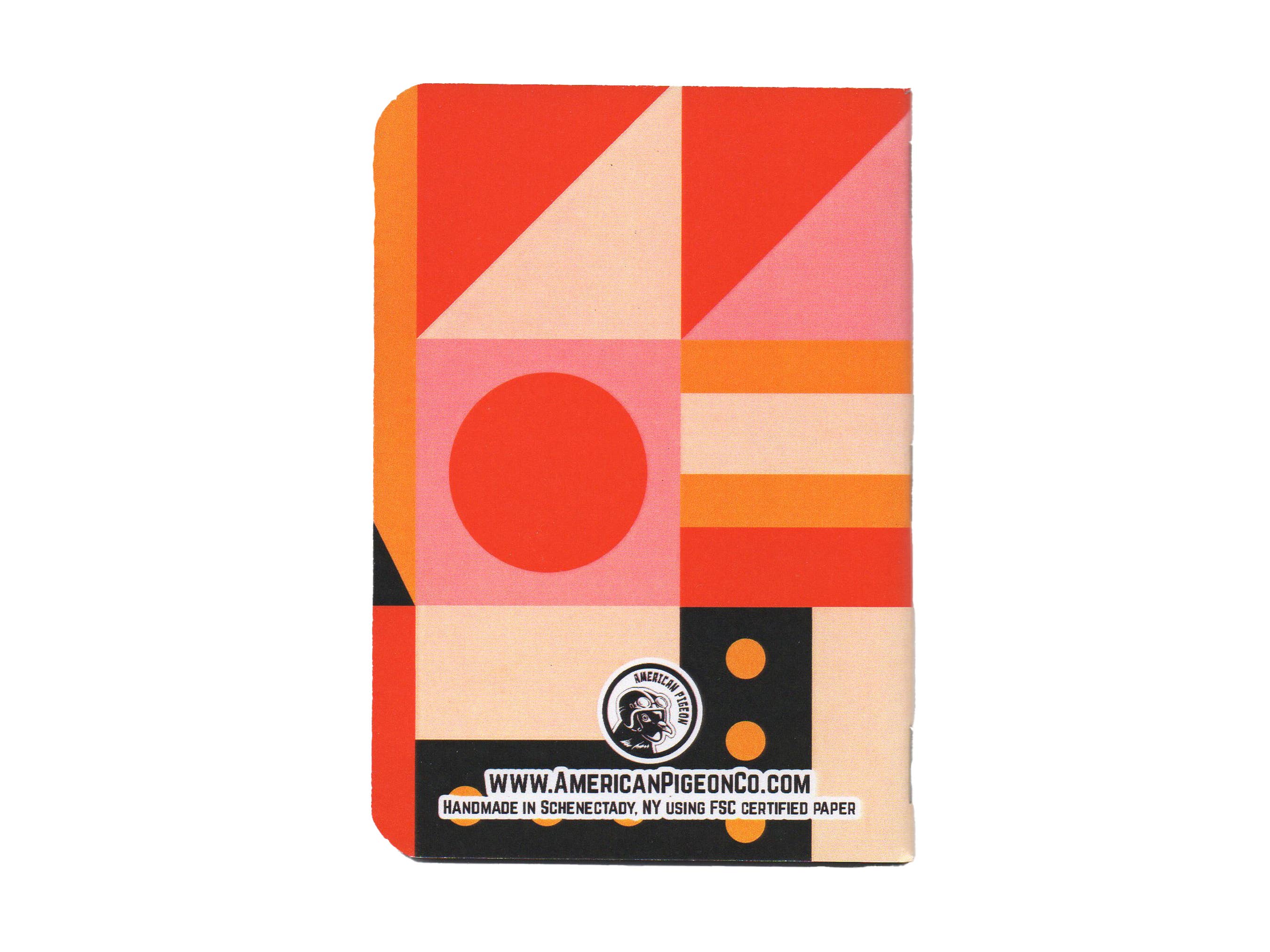 Geometric Design 1 Handcrafted Pocket Notebook: Lined Pages