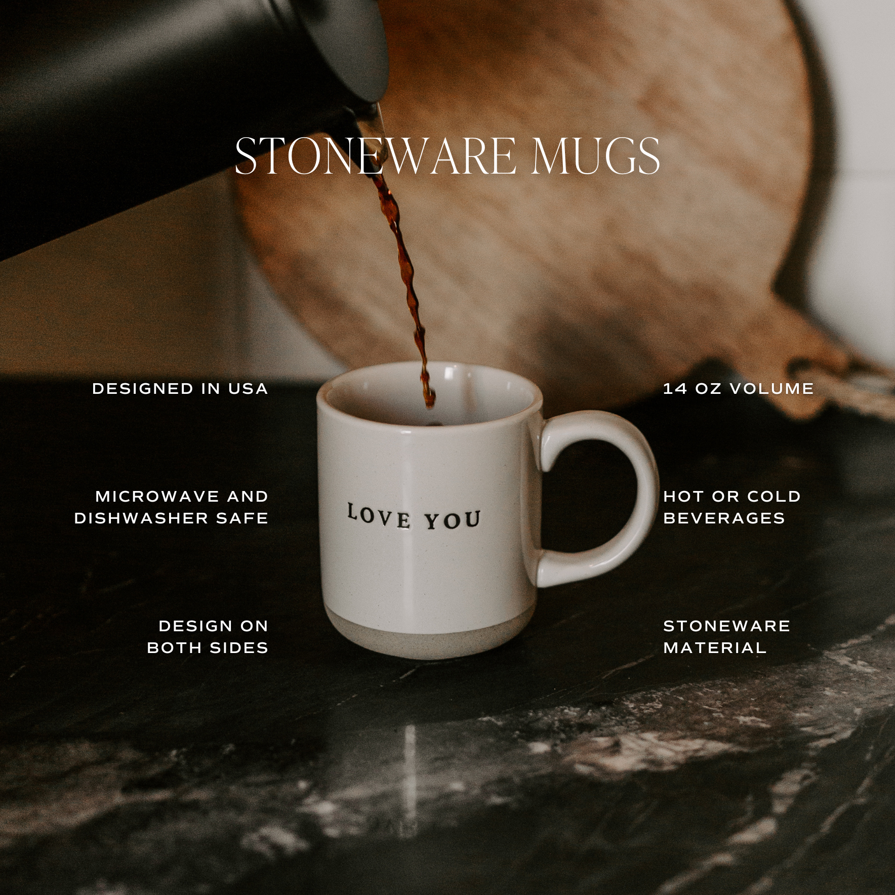 Go For It Stoneware Coffee Mug