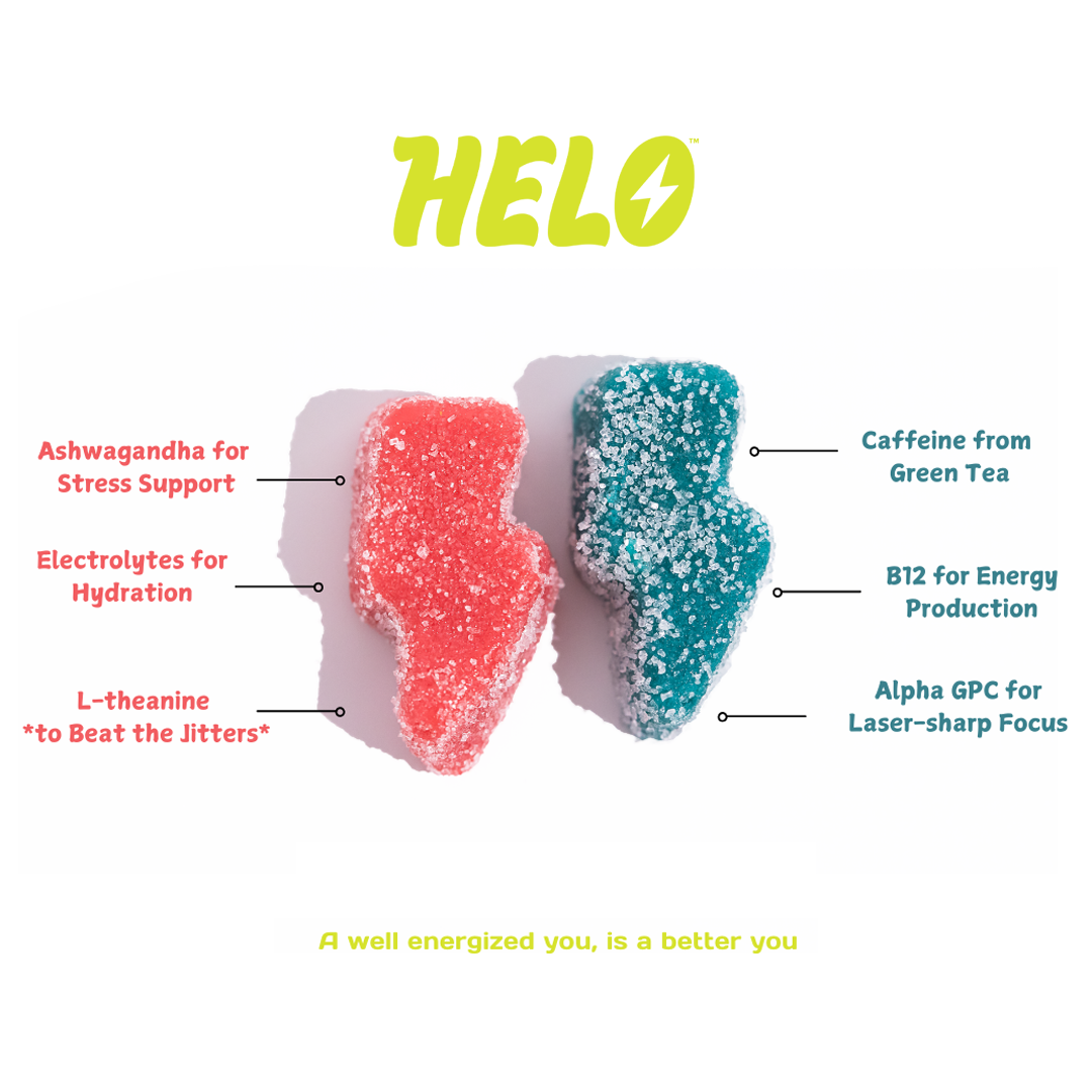 Helo  Energy Gummies Blue Razz 10ct