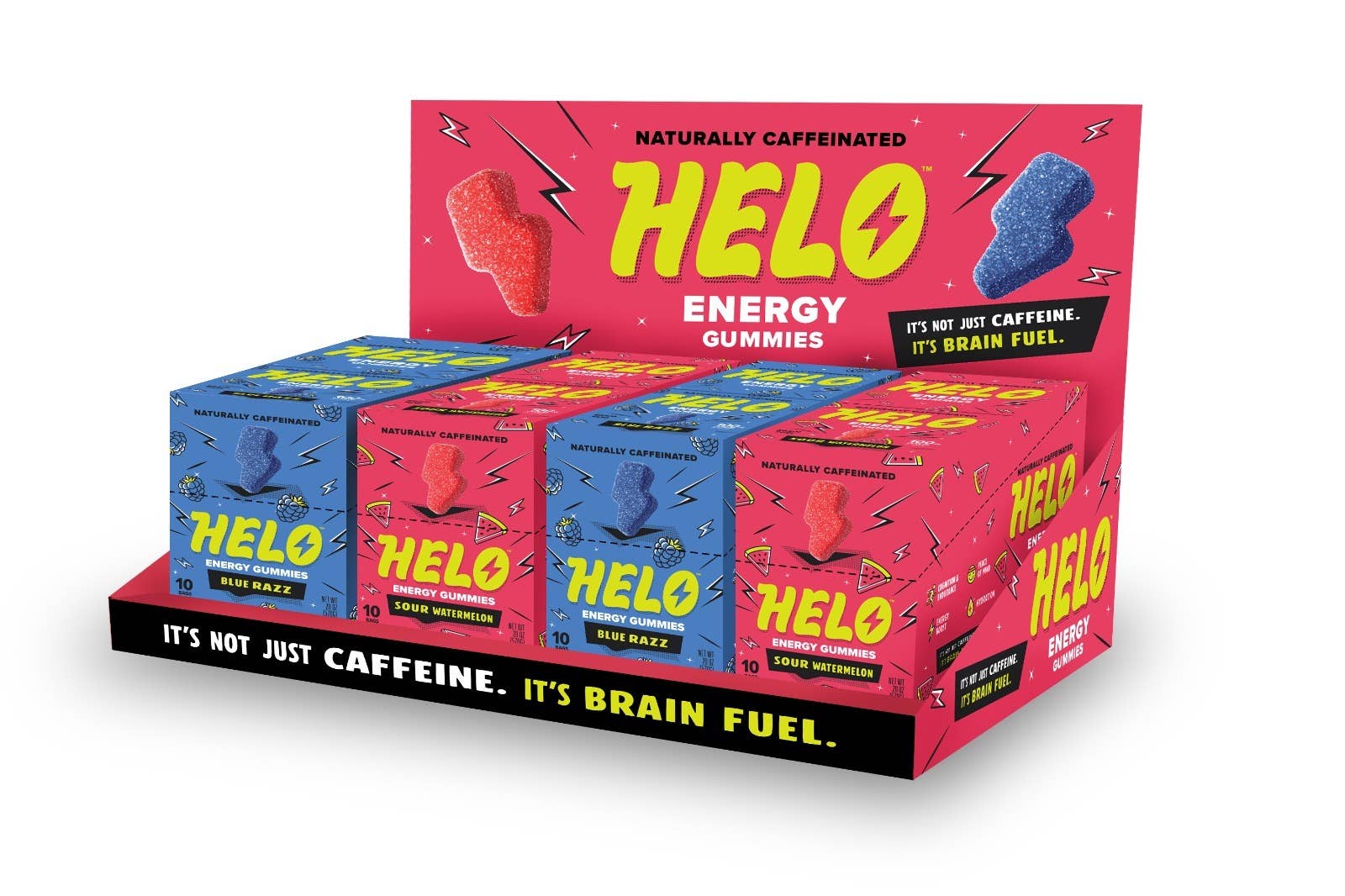 Helo  Energy Gummies Blue Razz 10ct