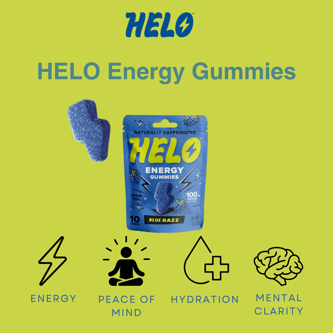 Helo  Energy Gummies Blue Razz 10ct