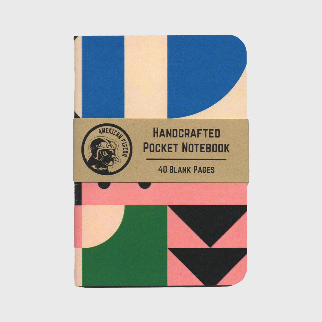 Geometric Design Handcrafted Notebook Pocket