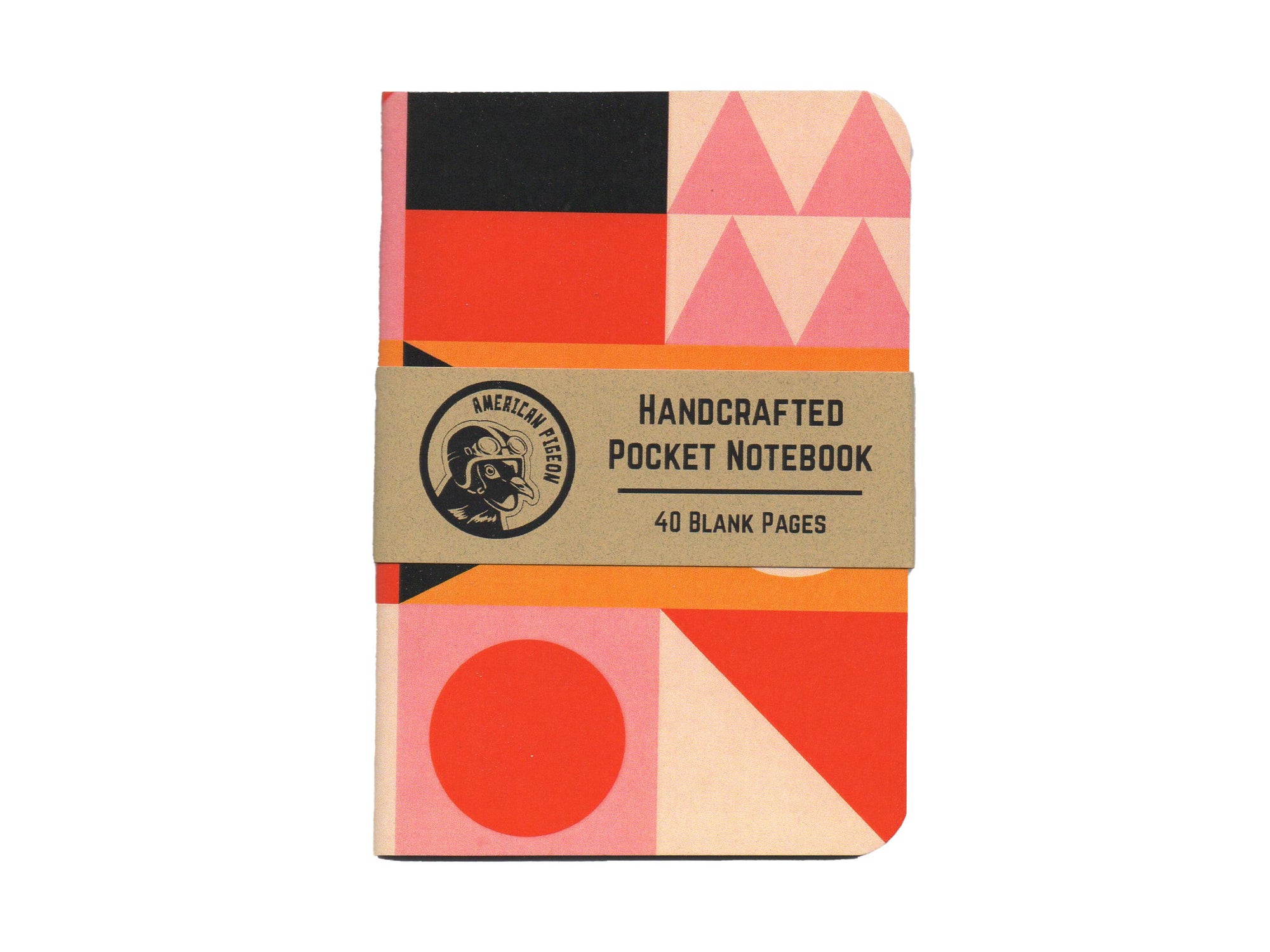 Geometric Design 1 Handcrafted Pocket Notebook: Lined Pages
